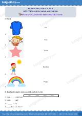 Đề thi học kì 1 Tiếng Anh 2 Family and Friends - Đề số 5